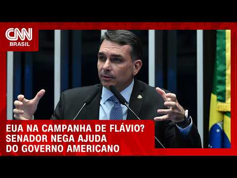 Flávio nega ajuda do governo americano em campanha | CNN 360°