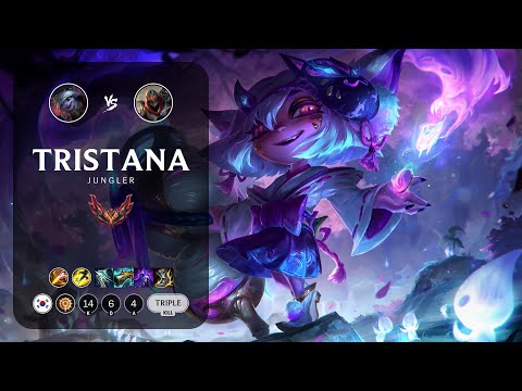 Tristana Jungle vs Zed - KR Grandmaster Patch 12.23