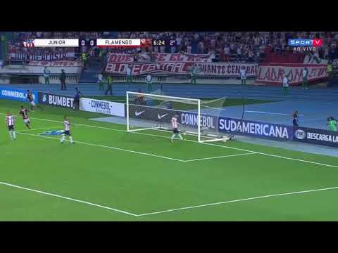 Gol de Felipe Vizeu Junior Barranquilla 0 x 1 Flamengo - Copa Sul-Americana