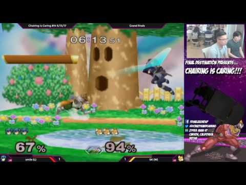 Chairing is Caring #14  6/13/17 Smile (Marth) vs. SK (Fox) - SSBM Grand Finals