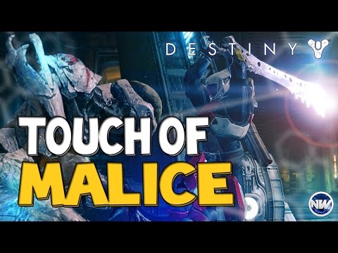 Destiny Crafting Weapons?! "Touch of Malice" NEW Exotic Weapon.