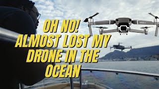 Oh NO! Almost Lost My Drone In The Ocean. Unable to land the Drone.