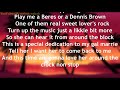 Chalice Lovers Rock Lyrics