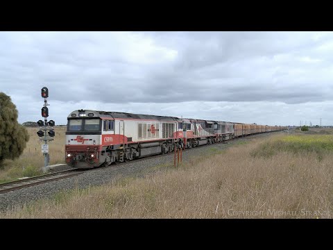 SCT 1PM9 Mixed Freight & Steel Train (19/5/2022) - PoathTV Australian Railways
