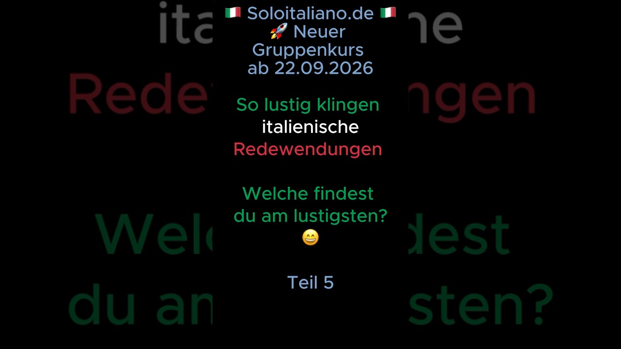 🇮🇹 So lustig klingen italienische Redewendungen 😄 Teil 5 #ItalienischLustig #italienischgiacomo