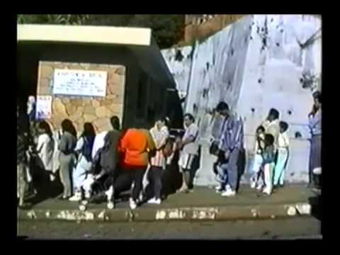 Pavilhão da Malhas, vacina da poliomielite, Desfile de modas, Gincana solidariedade, Copa do mundo