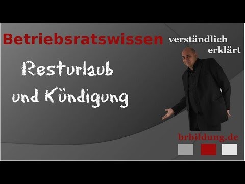 Resturlaub und Kündigung