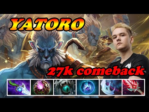 Yatoro ultra hard 27k come back Phantom Lancer next level carry play | Giveaway | Pro Gameplay