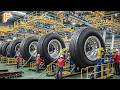 How Millions Of Giant Aircraft Tires Are Made Inside Massive Factory