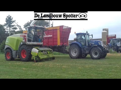 Gras hakselen 2018 | Claas Jaguar 940 + New Holland Blue Power | De Waard | Harvesting | Breure
