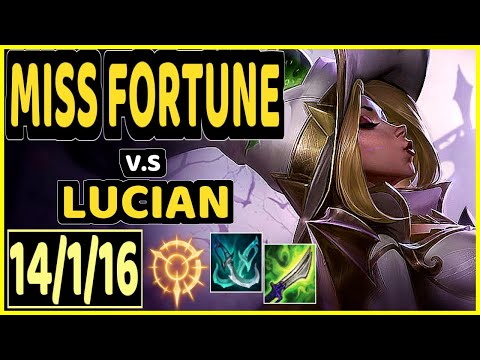 FREEZE (MISS FORTUNE) vs LUCIAN - 14/1/16 KDA BOTTOM ADC CHALLENGER GAMEPLAY - EUW