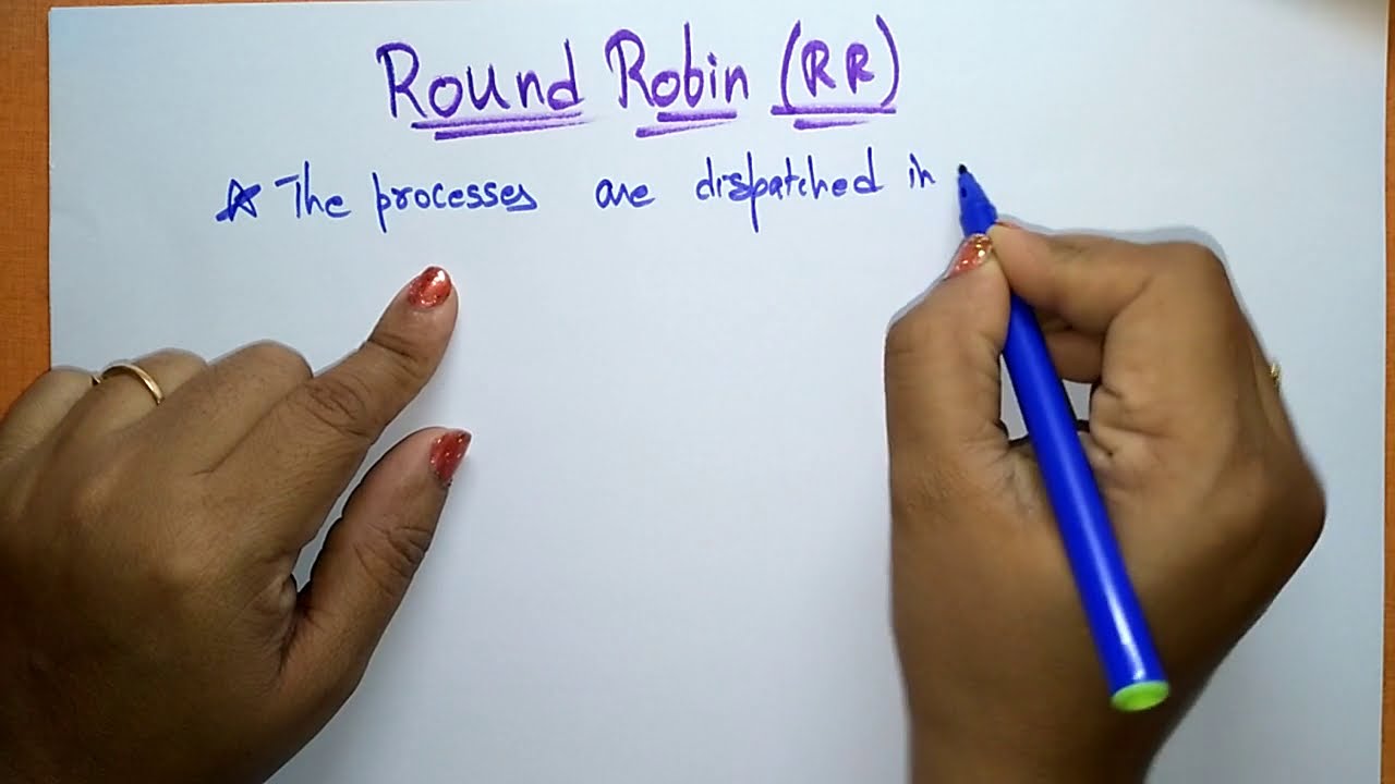 Round Robin scheduling Algorithm | Example | OS | Lec-52 | Bhanu Priya