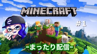 【マインクラフト】まったりマイクラ配信！　＃1