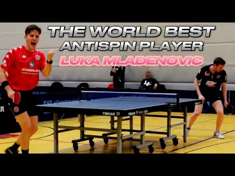 😯The Best ANTISPIN PLAYER of THE WORLD in ACTION | Luka Mladenovic  : Robin Devos