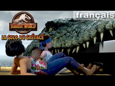 Pourchassés par un mosasaure | JURASSIC WORLD : LA COLO DU CRÉTACÉ | Netflix