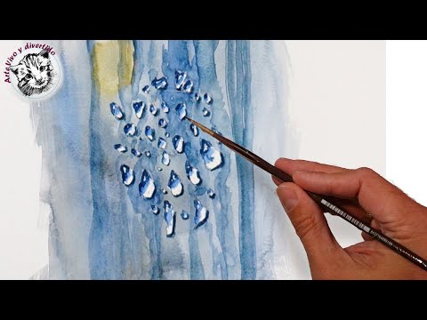 Como Pintar Gotas de Agua con Acuarela: Tecnicas de Acuarela