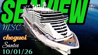 MSC SEAVIEW cruzeiro 10/01/26 ‎⁨@cruzeiros2025⁩ navio Salvado Buzios Maceio chegando #cruzeiro