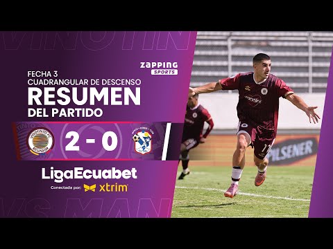 Vinotinto 2 - 0 Manta FC / Fecha 3 - Cuadrangular De Descenso / Liga Ecuabet conectada por Xtrim