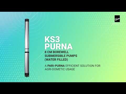 Single-stage Pump Kirloskar KS3 Borewell Submersible, Power: 1.5 HP