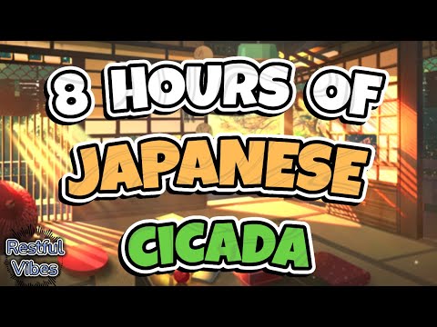 8 Hours of Japanese Cicada Sounds | Peaceful Summer Ambience in Japan for Deep Sleep & Relaxation