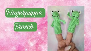 Fingerpuppe häkeln Frosch