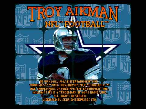 Troy Aikman NFL Football Megadrive