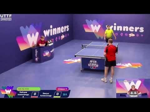WINners CUP table 1 23.08 Zaitsev Aleksandr A - Ziakun Aleksandr 13:00