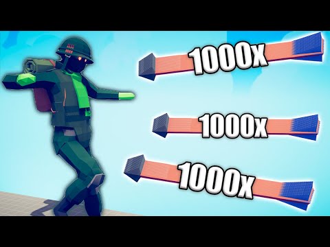 ZOMBIE SOLIDER GIANT vs 1000x OVERPOWERED UNITS - TABS | Totally Accurate Battle Simulator 2023