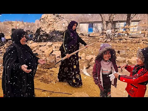 Snowfall and a challenging day for Fariba