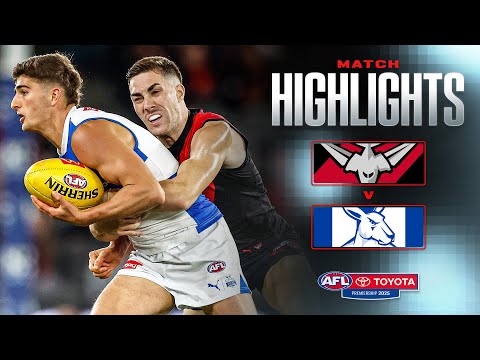 Essendon v North Melbourne Highlights | Round 8, 2025 | AFL