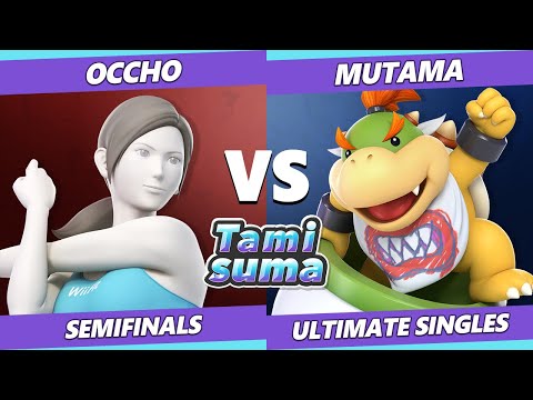 TAMISUMA 180 Semifinals - Occho (Wii Fit) Vs. Mutama (Bowser Jr) Smash Ultimate SSBU