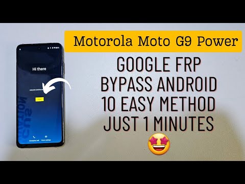 Motorola Moto G9 Power Frp Bypass Easy Method 2024 | Moto G9 Android 10 Unlock Frp