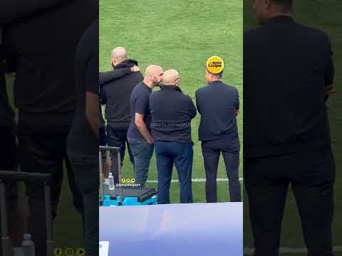 الركراكي يهنئ بلمختار ويتبادل الحديث مع طاقم نبيل باها