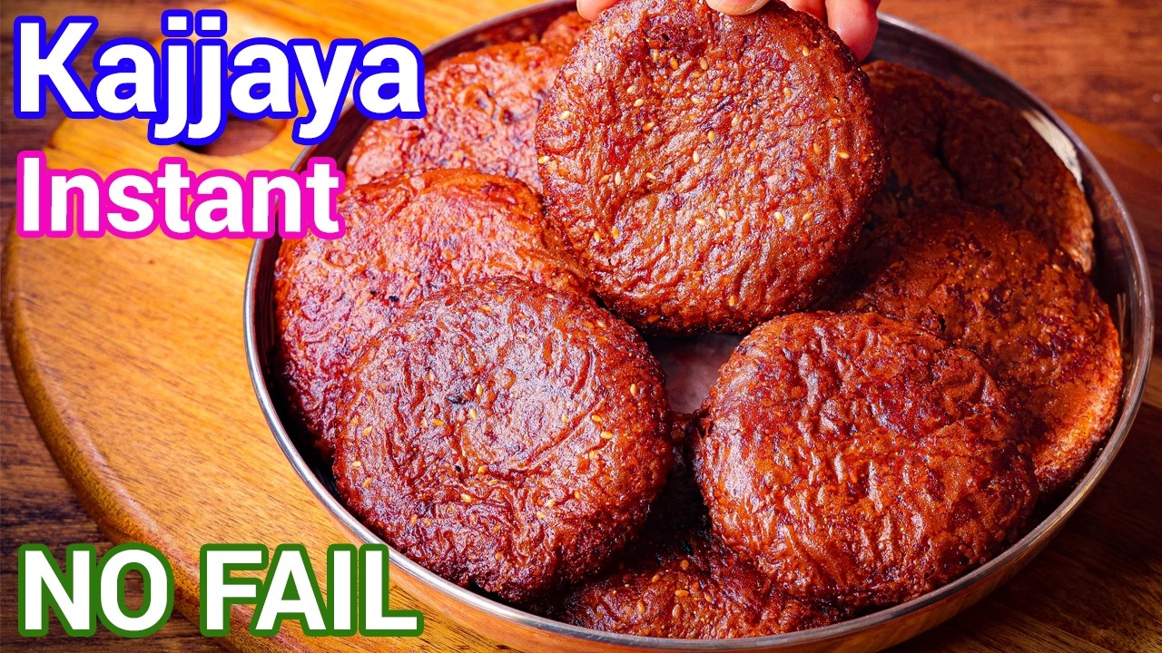 Instant Kajjaya Sweet | Karnataka Special Rice & Jaggery Adhirasam Recipe - with Easy Tips & Tricks