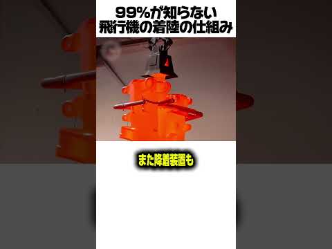 ㊗️2100万再生！99%が知らない飛行機の着陸の仕組み #飛行機 #航空機 #ブレーキ #メカニズム #科学 #雑学 #エンジニアリング #乗り物 #YouTubeShorts