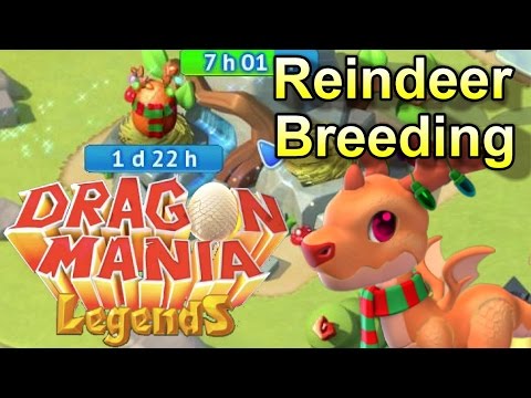 Breeding Legendary REINDEER Dragon + Warm Welcome Event Progress! - Dragon Mania Legends #337