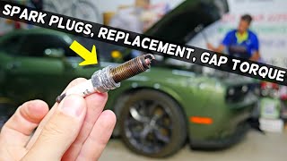 DODGE CHALLENGER SPARK PLUGS REPLACEMENT, SPARK PLUG GAP, SPARK PLUGS TORQUE SPECS