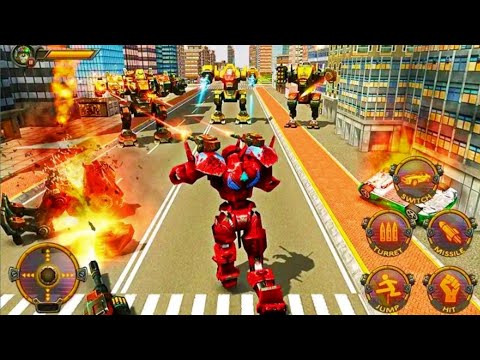 Robot Car War Transform Fight | Robot Car Fighting Game | Android Gameplay