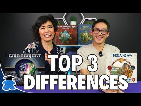 Top 3 Differences: Terra Mystica and Age of Innovation. Plus Terra Nova and Gaia Projects.