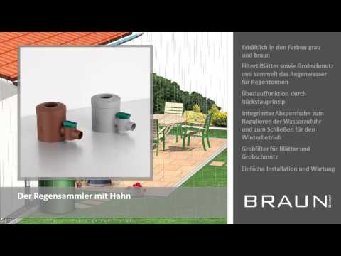 Regentonnenshop.de - Der Regensammler (Fallrohrfilter) mit Hahn