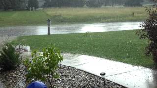 preview picture of video 'Hailstorm in Clintonville, WI'