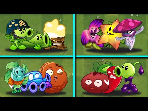 Random 4 Team Plants - Who Will Win? - PvZ 2 Team Plants Battlez