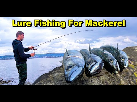 Sea Fishing 🇬🇧 UK - EASY Lure Mackerel Fishing From The Shore