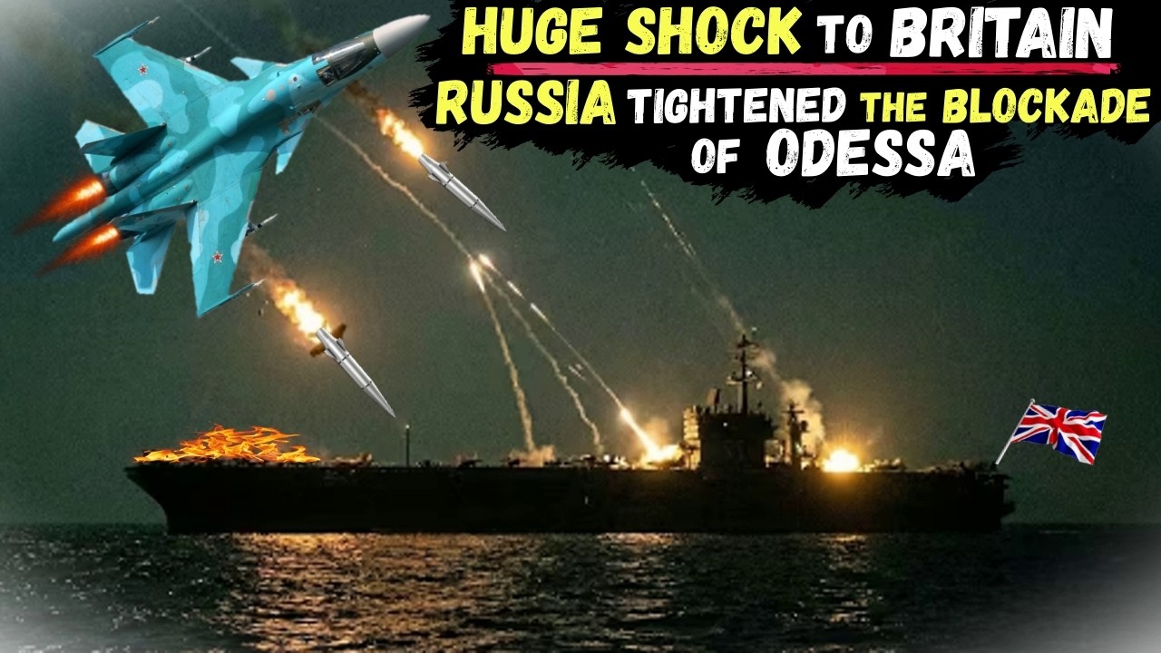 RUSSIA sank a 150-Meter-Long BRITISH Drone Carrier with the help of the Rarest Cruise Missile KH-22