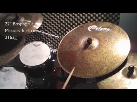 Ride cymbal video blog #20 - 22" Bosphorus Masters Turk ride 2163g