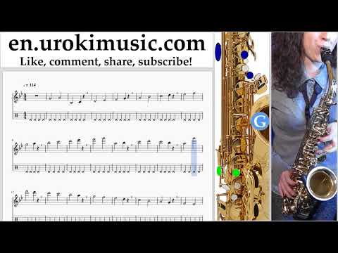 How to Play Saxophone (Tenor) P!nk - What About Us Tabs Part#1 exercises, scales um-i352