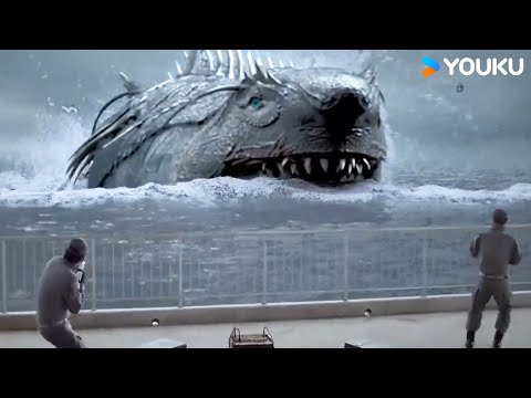 Giant shark mutates emerge to attack humans! | Megalodon Returns | YOUKU MONSTER MOVIE