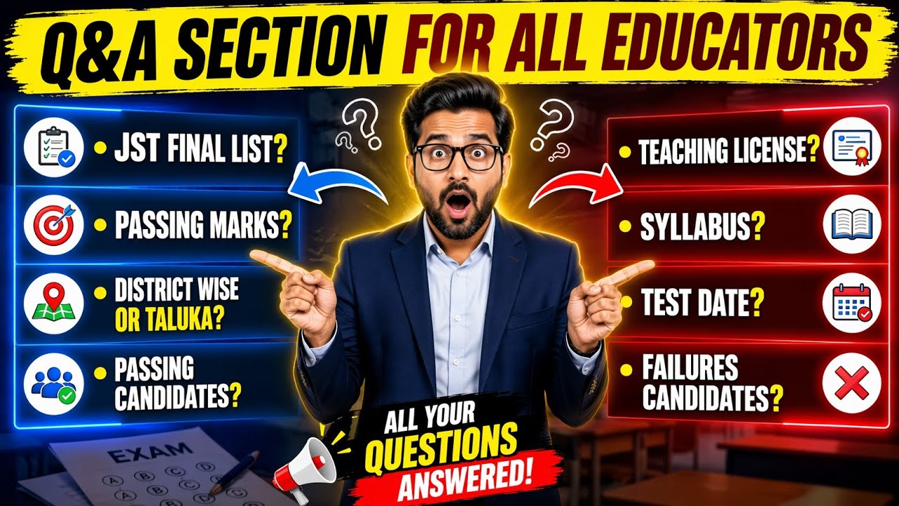 🔴 LIVE JST Q&A | Final List, Passing Marks, Test Date, Syllabus & More | Educators Guide 2026
