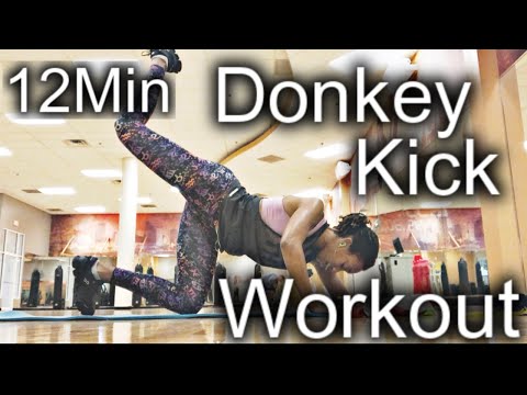 12MIN: Donkey Kick Workout ( The exercises you're MISSING to grow your BUTT)