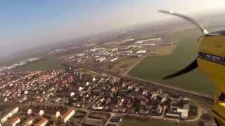 preview picture of video 'Tecnam P92 - Landung in Merseburg (EDAM)'